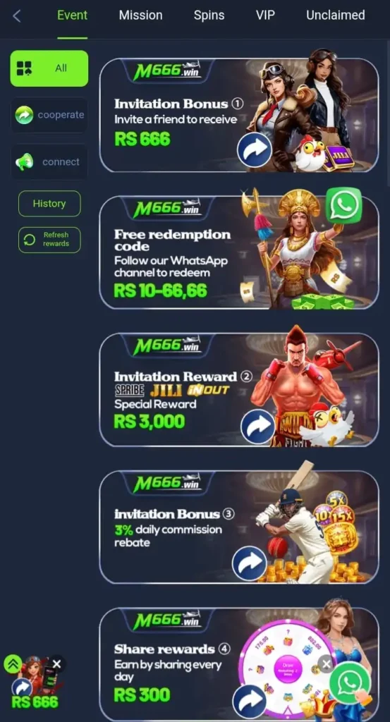 M666 Game Referral Earning Program